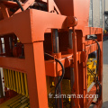 Machine de fabrication de blocs creux en ciment rouge QT4-30 400*400*60